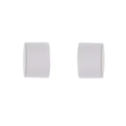 Set di 2 terminali per tenda (D28 mm) Bianco opaco
