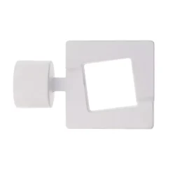 Set di 2 terminali per tenda(D28 mm) upper east side Bianco opaco