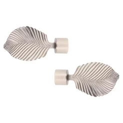 Set di 2 terminali per tenda (D20 mm) Exotica Argento
