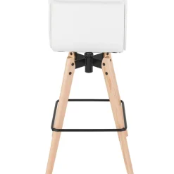 Sgabello Alto-Sgabello da bar girevole con schienale (Altezza seduta 75cm) Osla