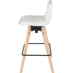 Sgabello Alto-Sgabello da bar girevole con schienale (Altezza seduta 75cm) Osla
