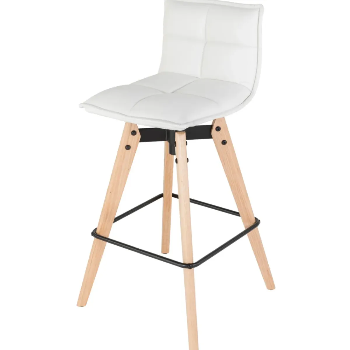 Sgabello Alto-Sgabello da bar girevole con schienale (Altezza seduta 75cm) Osla