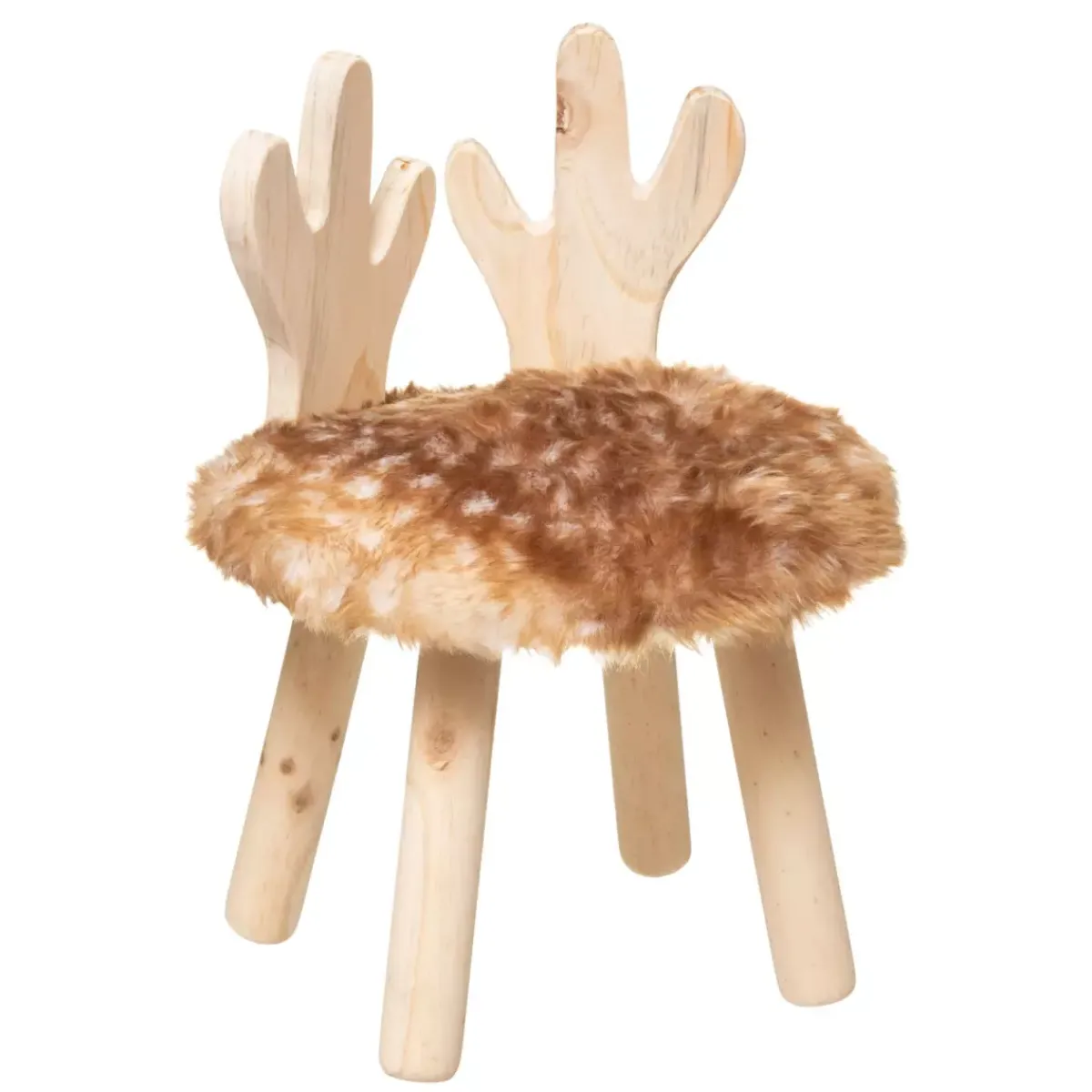 Atmosphera cru017dateur d'intu017drieur for kids Mobili Bambini-Sgabello per bambini ecopelliccia (38 cm) Cervo