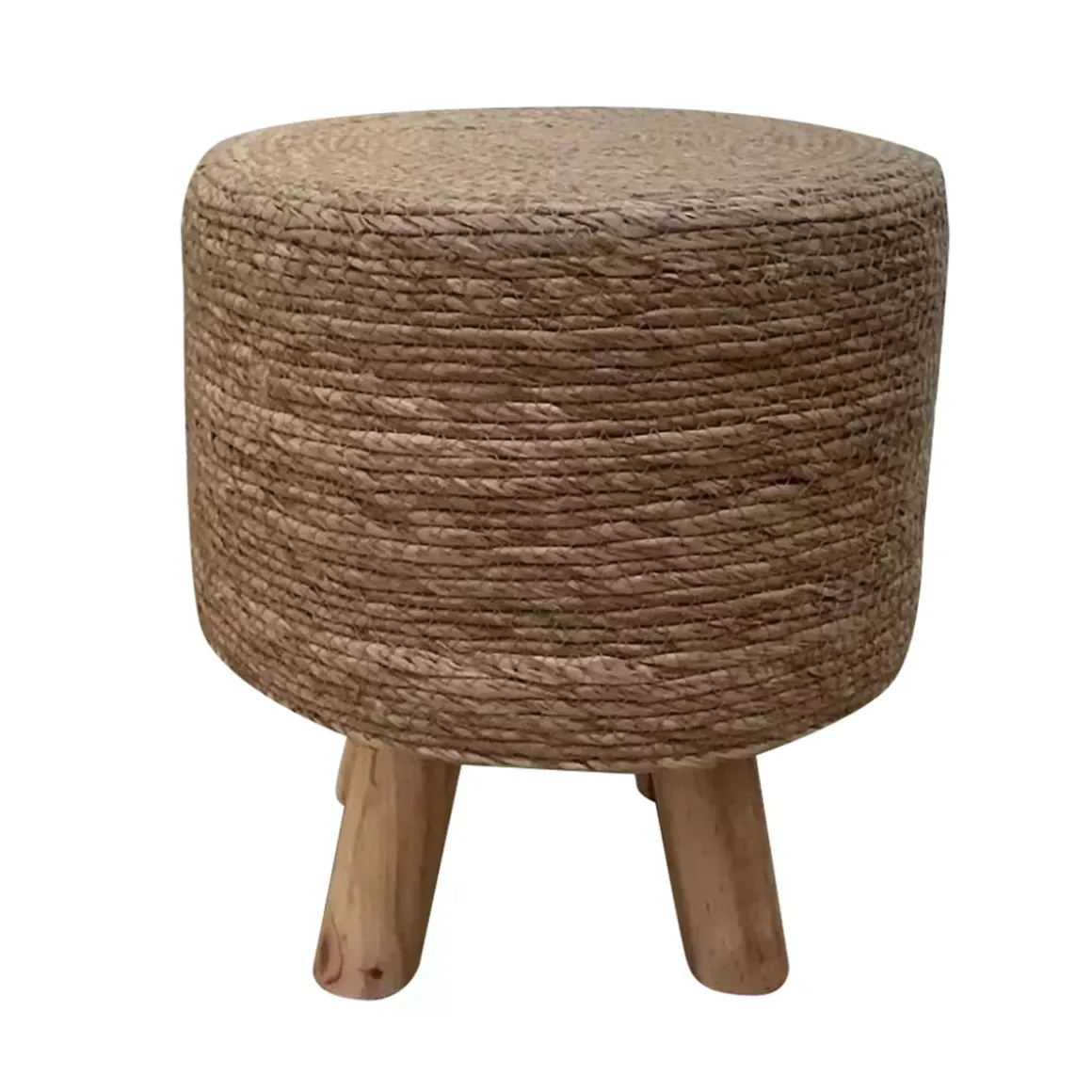 Sgabello rotondo corde (Alt 35 cm) Surabaya Naturale