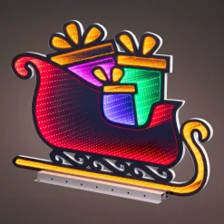 KAEMINGK Oggetti Decorativi E Illuminati|Ghirlande Luminose Decorative-Slitta di Babbo Natale luminosa 396 LED (H45 cm) Infinity
