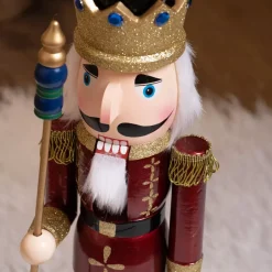 KAEMINGK Babbo Natale Animali E Personaggi-Soldatino Schiaccianoci in legno (H50 cm) Re Luigi
