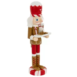 FEERIC LIGHTS Babbo Natale Animali E Personaggi-Soldatino Schiaccianoci in legno (H25 cm) Pan di zenzero