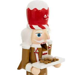 FEERIC LIGHTS Babbo Natale Animali E Personaggi-Soldatino Schiaccianoci in legno (H25 cm) Pan di zenzero