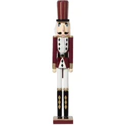 KAEMINGK Babbo Natale Animali E Personaggi-Soldato Schiaccianoci in legno (H76 cm) Gustave Vino