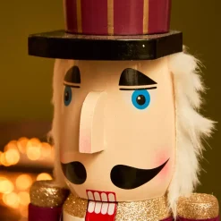KAEMINGK Babbo Natale Animali E Personaggi-Soldato Schiaccianoci in legno (H76 cm) Gustave Vino