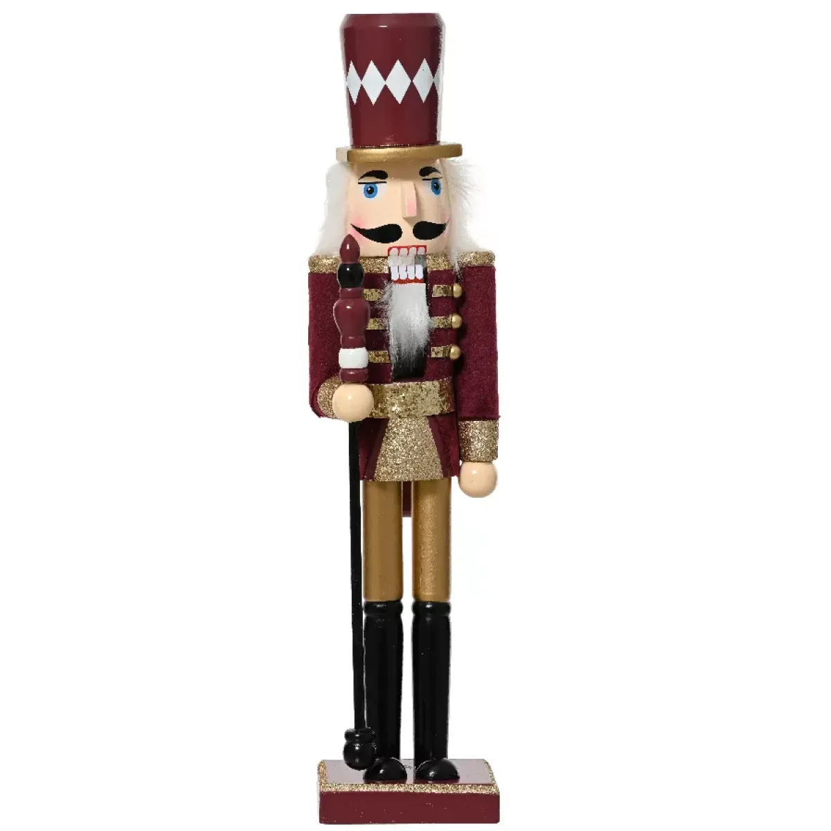 KAEMINGK Babbo Natale Animali E Personaggi-Soldato Schiaccianoci in legno (H38 cm) Edouard Imperiale Vino