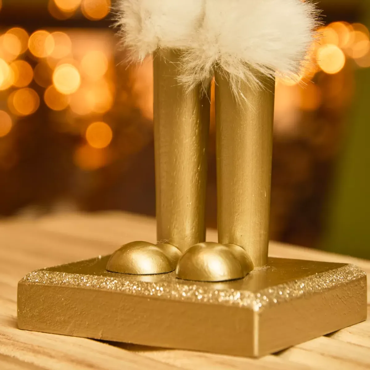 KAEMINGK Babbo Natale Animali E Personaggi-Soldato Schiaccianoci in legno (H38 cm) Cavaliere Champagne