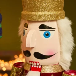 KAEMINGK Babbo Natale Animali E Personaggi-Soldato Schiaccianoci in legno (H89 cm) Augustin il principe