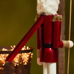 KAEMINGK Babbo Natale Animali E Personaggi-Soldato Schiaccianoci in legno (H89 cm) Augustin il principe