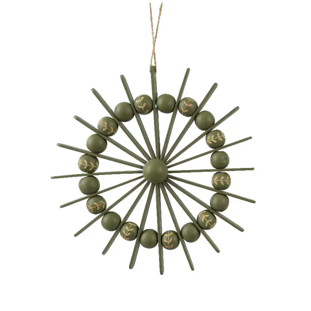 KAEMINGK Addobbi Natalizi-Sospensione di Natale in legno (D20 cm) Scandinavo