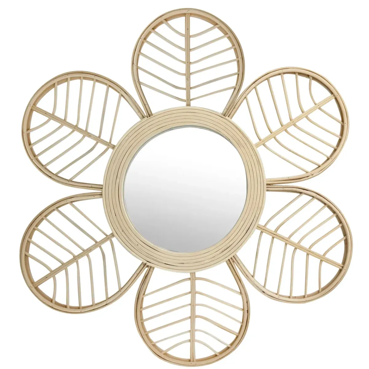 EMINZA Specchi-Specchio da parete con cornice in legno (44,5 cm) Nova