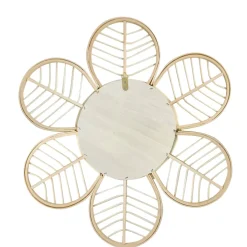 EMINZA Specchi-Specchio da parete con cornice in legno (44,5 cm) Nova