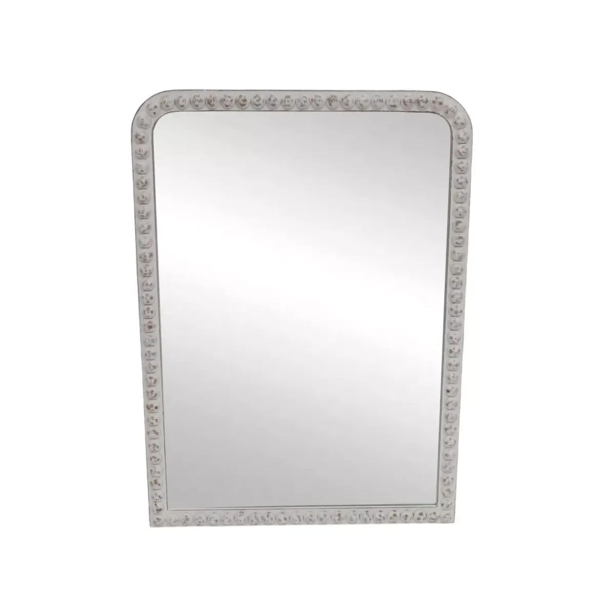 EMINZA Specchi-Specchio da parete con cornice in legno (91 cm) Silvedona