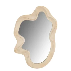 EMINZA Specchi-Specchio da parete con cornice in legno (90 cm) Amarosa Marrone