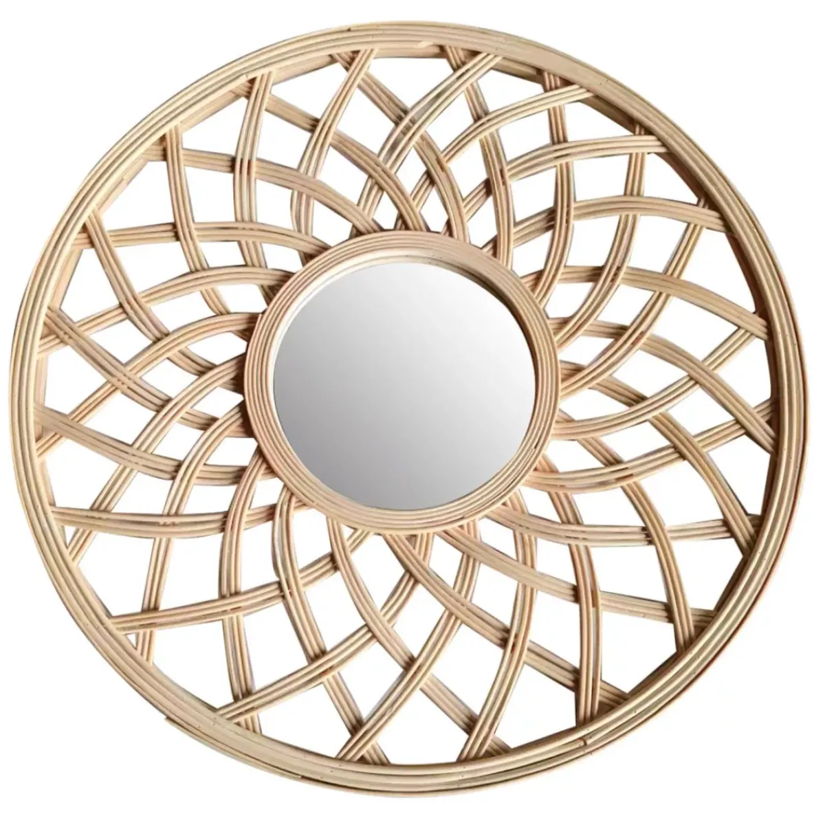 EMINZA Specchi-Specchio da parete in bambù (D44.5 cm) Orenna