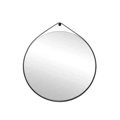 EMINZA Specchi-Specchio da parete rotondo con corda (78 cm) Salineño