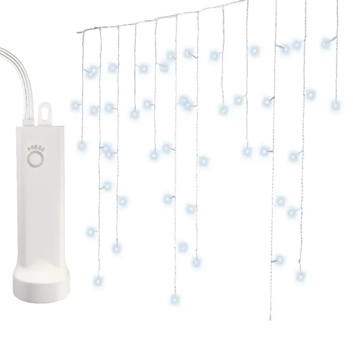 KAEMINGK Ghirlande Di Luci-Stalattite luminosa con pile 7 m 192 LED Durawise