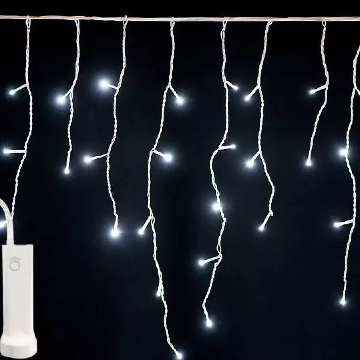 KAEMINGK Ghirlande Di Luci-Stalattite luminosa con pile 7 m 192 LED Durawise
