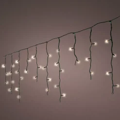 EMINZA Ghirlande Di Luci-Stalattite luminosa 30 m 900 LED cavo nero Stars Altezza Grande XL Timer Bianco Caldo