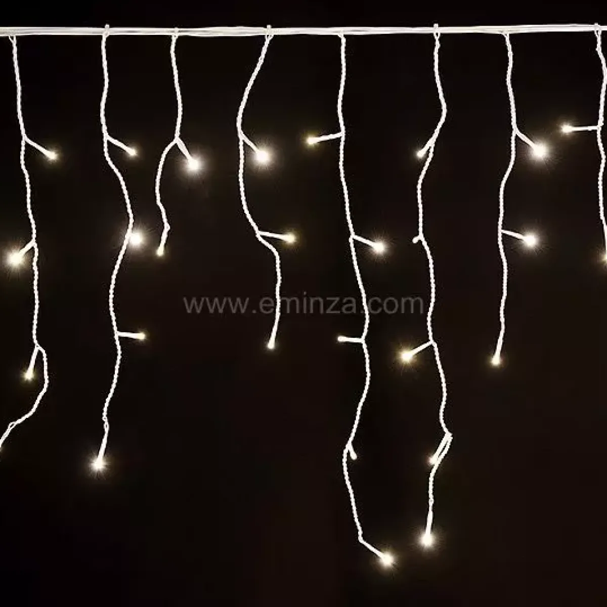 EMINZA Guilande Di Luci Grande Lunghezza|Ghirlande Di Luci-Stalattite luminosa Timer lung.30 m Bianco caldo 900 LED Stars XL CB