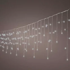 EMINZA Guilande Di Luci Grande Lunghezza|Ghirlande Di Luci-Stalattite luminosa Timer lung.30 m Bianco freddo 900 LED Stars XL CB