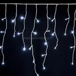 EMINZA Ghirlande Di Luci-Stalattitie luminosa lung.20 m Bianco freddo 490 LED CB
