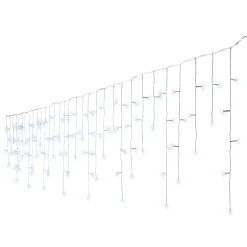 EMINZA Ghirlande Di Luci-Stalattitie luminosa lung.20 m Bianco freddo 490 LED CB