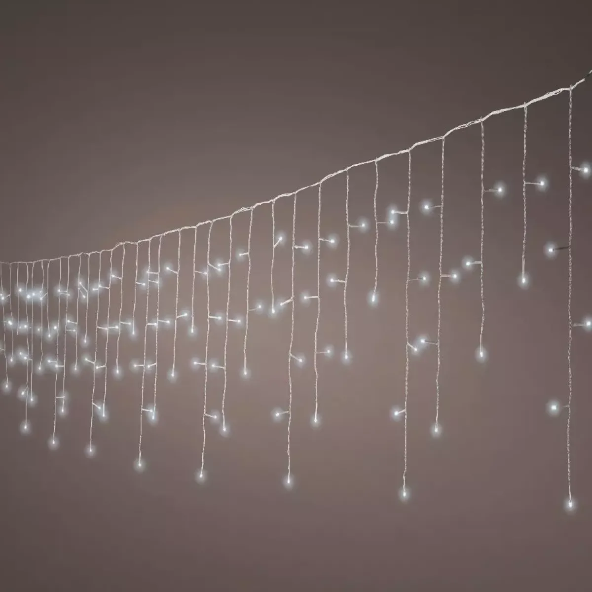 EMINZA Ghirlande Di Luci-Stalattitie luminosa lung.20 m Bianco freddo 490 LED CB