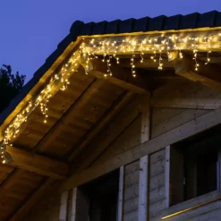 EMINZA Ghirlande Di Luci-Stalattitie luminosa lung.20 m Bianco caldo 490 LED CB