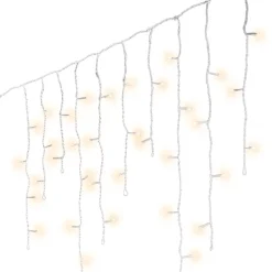 EMINZA Ghirlande Di Luci-Stalattitie luminosa lung.20 m Bianco caldo 490 LED CB