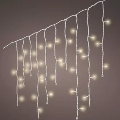EMINZA Ghirlande Di Luci-Stalattitie luminosa lung.11 m Bianco caldo 259 LED CB
