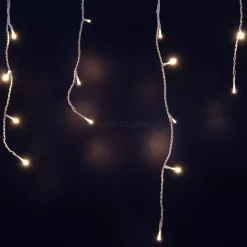 EMINZA Ghirlande Di Luci-Stalattitie luminosa lung.11 m Bianco caldo 259 LED CB