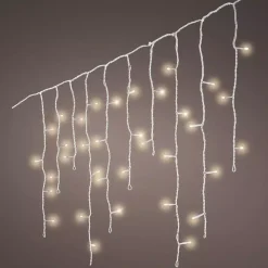 EMINZA Ghirlande Di Luci-Stalattitie luminosa lung.7,50 m Bianco caldo 175 LED CB