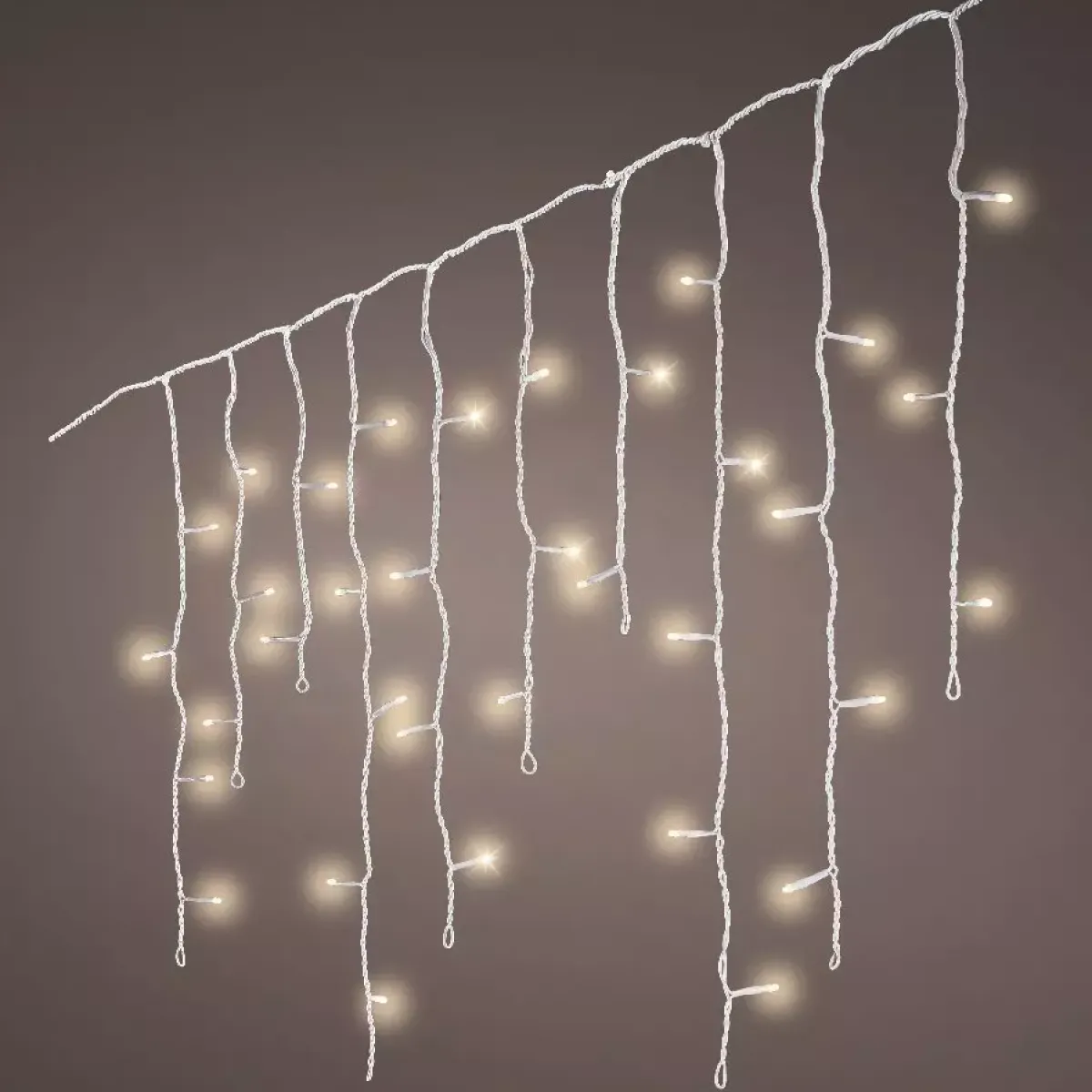 EMINZA Ghirlande Di Luci-Stalattitie luminosa lung.7,50 m Bianco caldo 175 LED CB