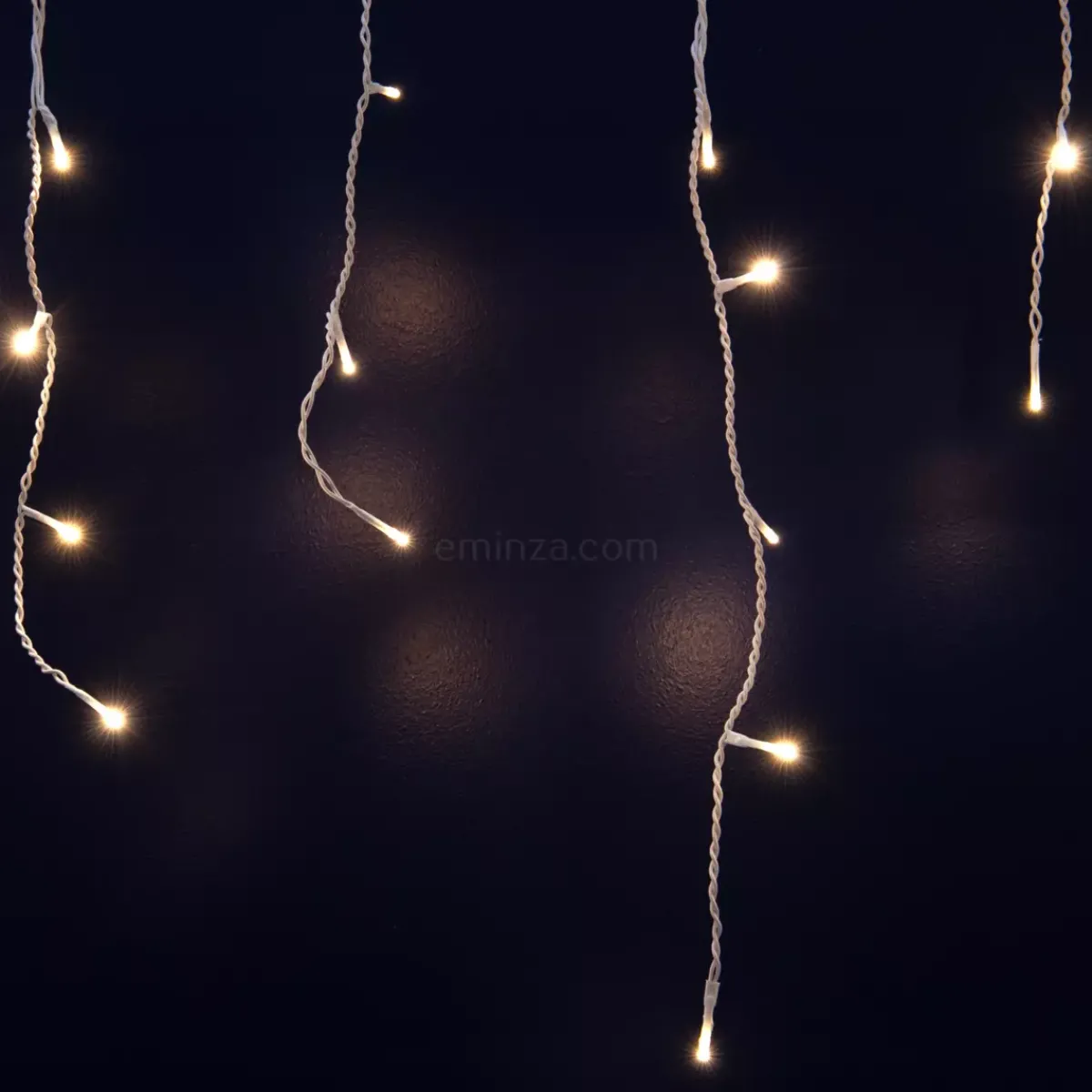 EMINZA Ghirlande Di Luci-Stalattitie luminosa lung.7,50 m Bianco caldo 175 LED CB