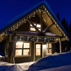 EMINZA Ghirlande Di Luci-Stalattitie luminosa lung.11 m Bianco freddo 259 LED CB