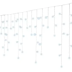 EMINZA Ghirlande Di Luci-Stalattitie luminosa lung.11 m Bianco freddo 259 LED CB