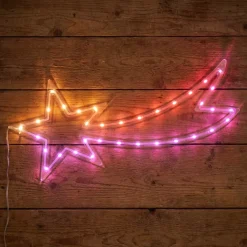 KOOPMAN Oggetti Decorativi E Illuminati|Decorazioni E Oggetti Natalizi-Stella cadente luminosa al neon 35 LED H25 cm Star