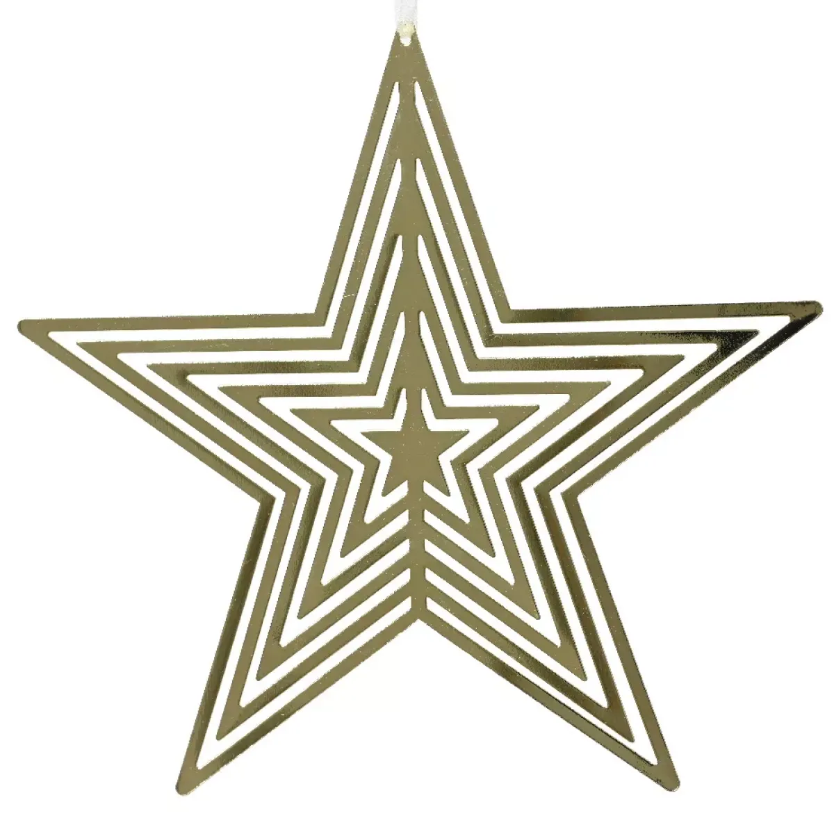 KAEMINGK Addobbi Natalizi-Stella di Natale da appendere in metallo (D10 cm) Santa Luce