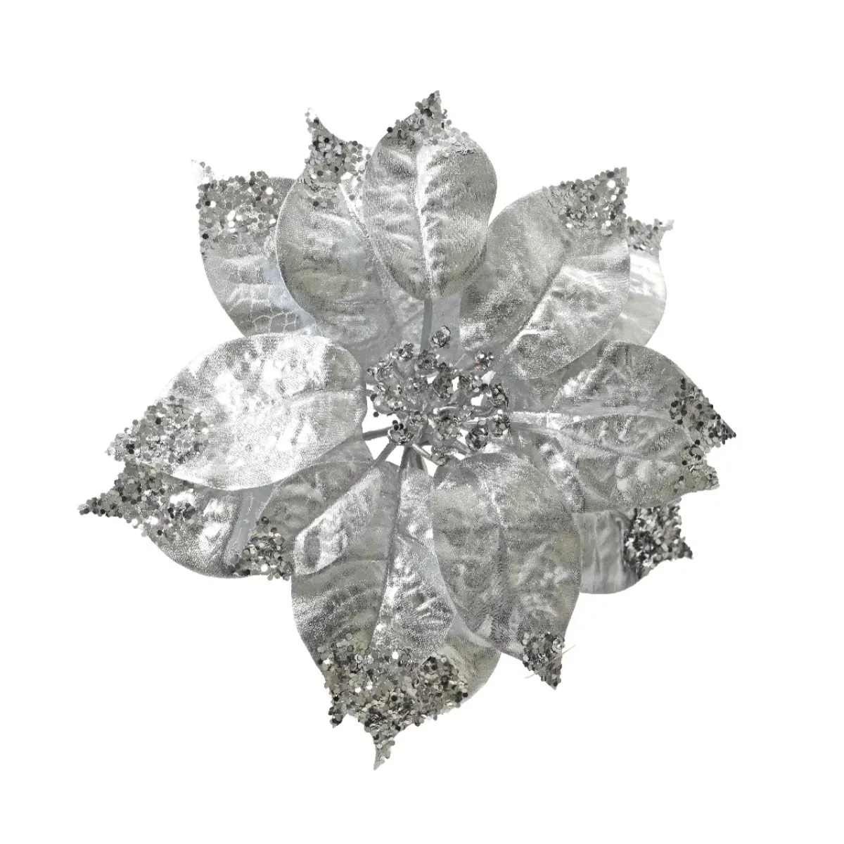 KAEMINGK Addobbi Natalizi-Stella di Natale di Natale su pinza (D16 cm) Christmas Chic