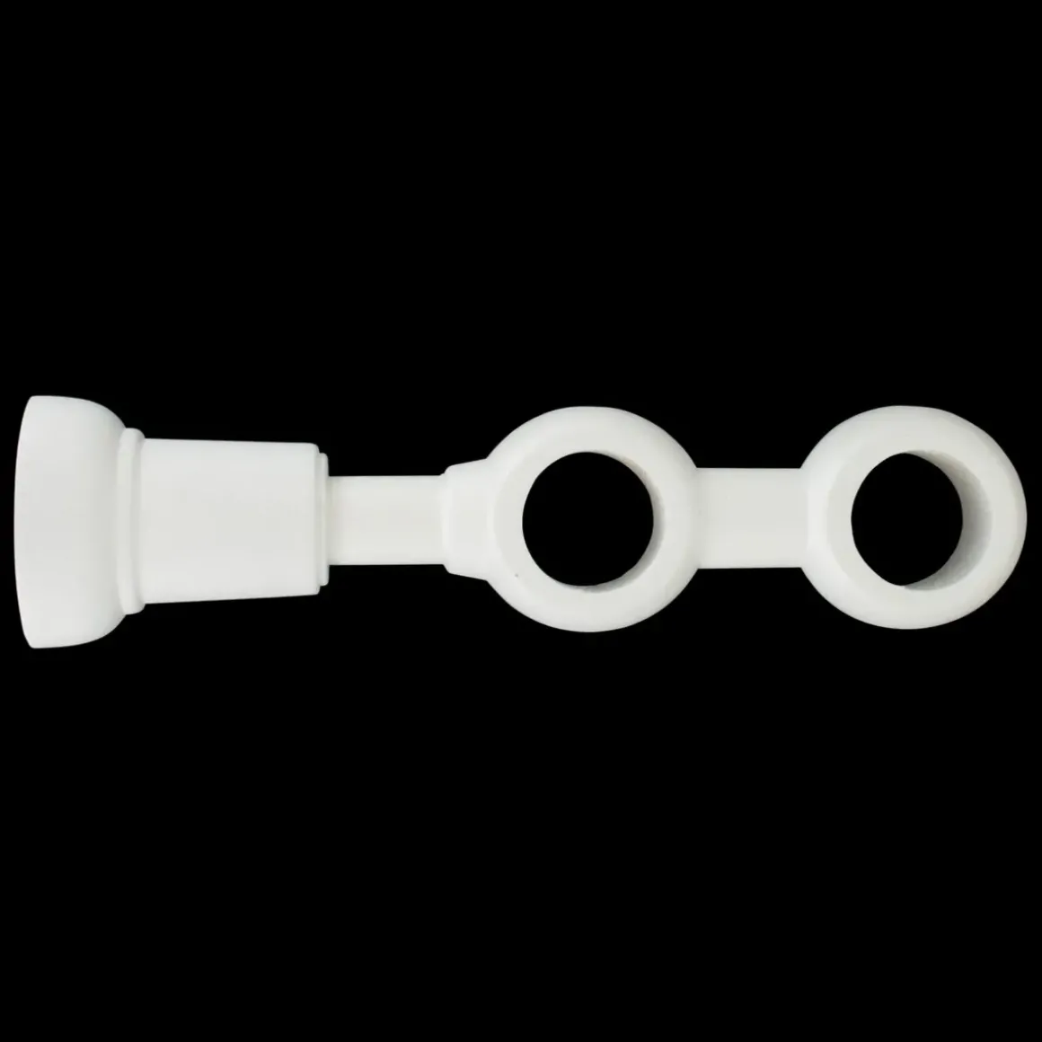 Supporto doppio legno (L215 / D28 mm) Nils Bianco