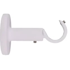 Supporto per asta fisso (L60 / D20 mm) Jim grondaia Bianco opaco