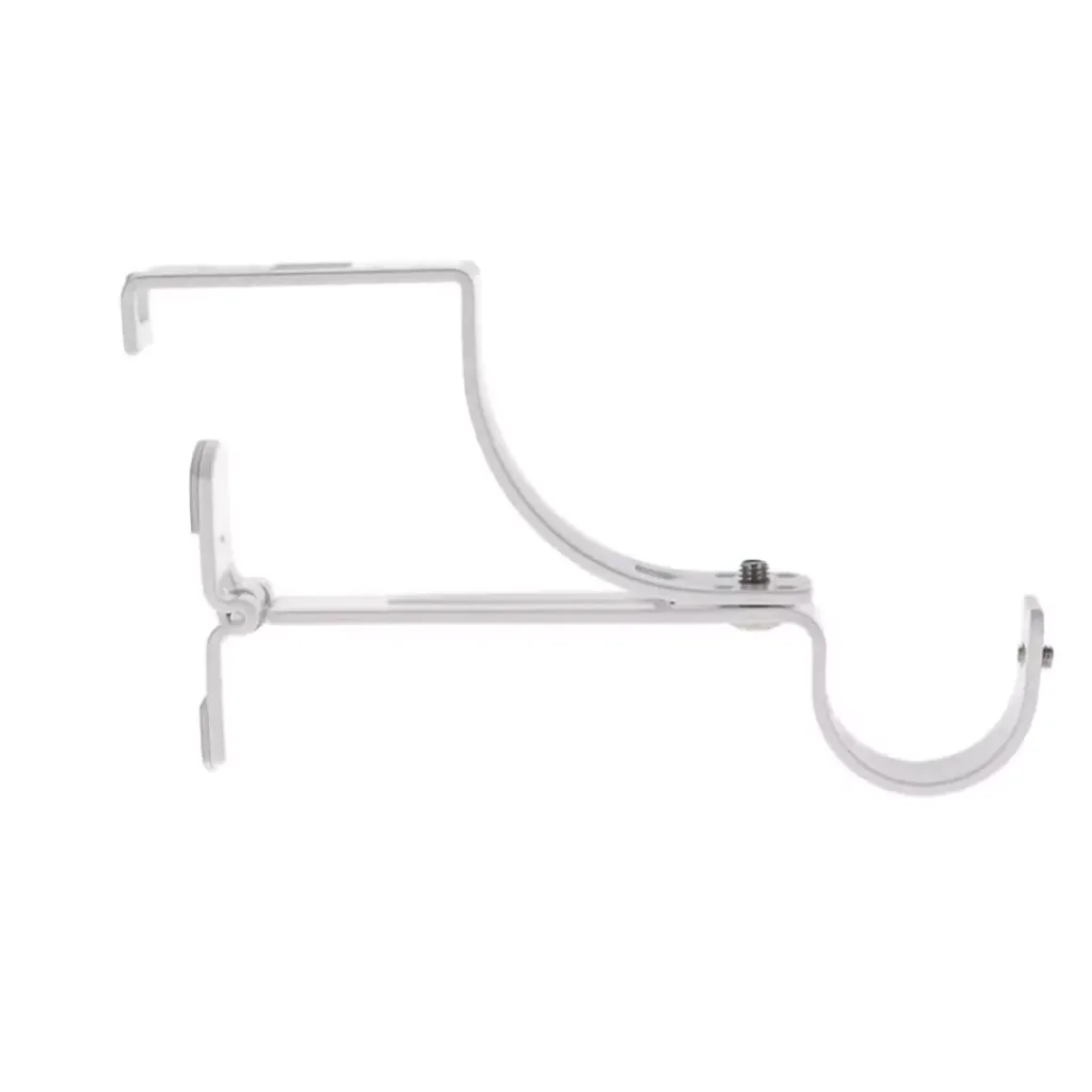 Supporto per bastone per cassettone dell'avvolgibile (L135 / D28 mm) Bianco satinato