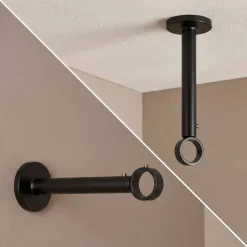 Supporto regolabile (L155 - L195 / D28) Lino Nero