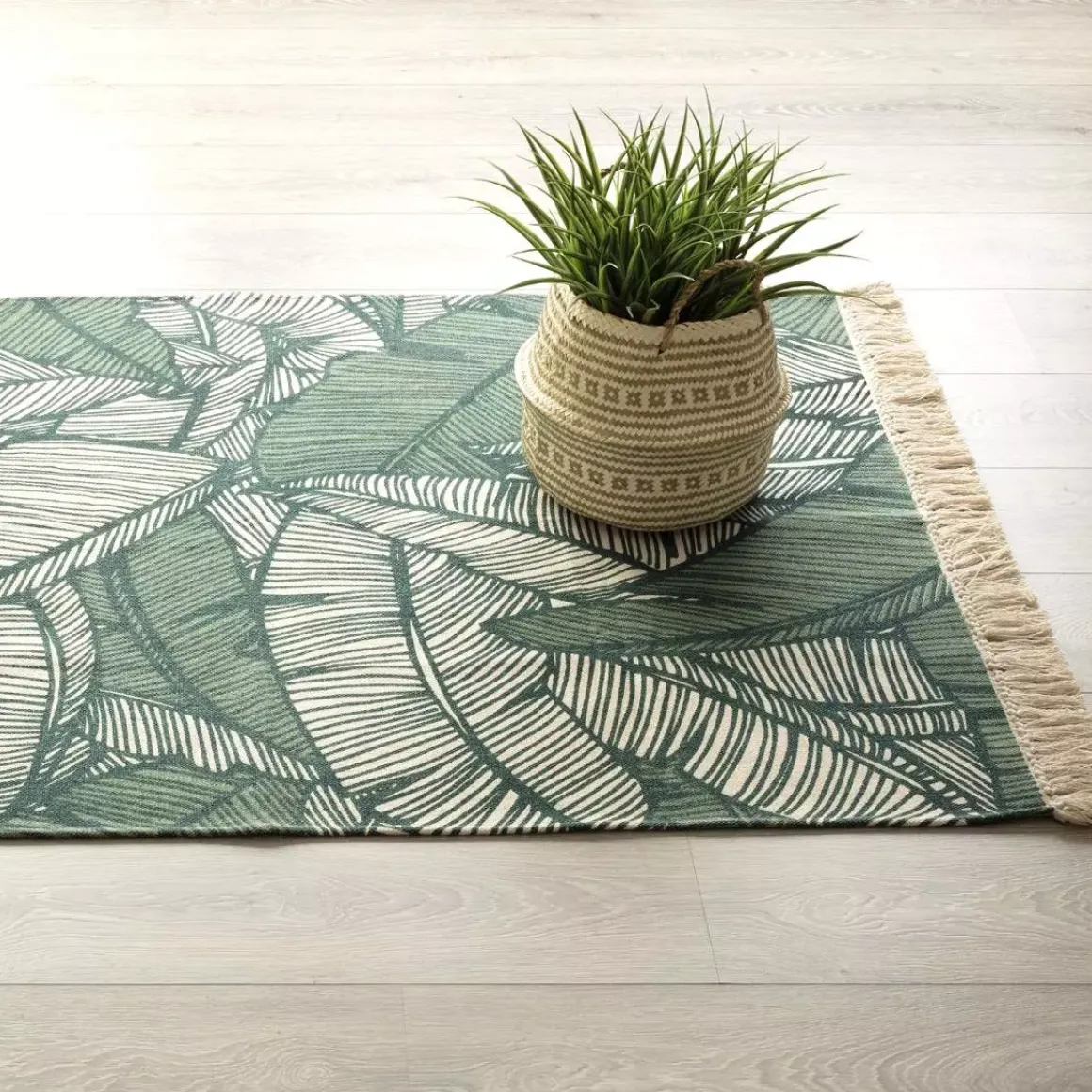 Tappeto cotone (170 cm) Jungle Verde